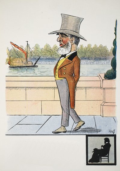 U-nivokális, illusztráció a The Struwwelpeter Alphabetből, Harold Begbie (1871-1929) verseiből. alkotó: Francis Carruthers Gould